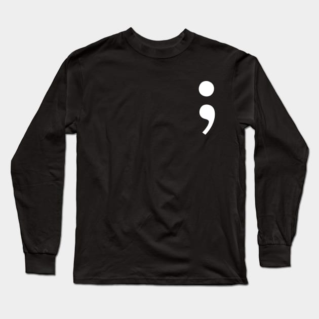 Semicolon Long Sleeve T-Shirt by devteez